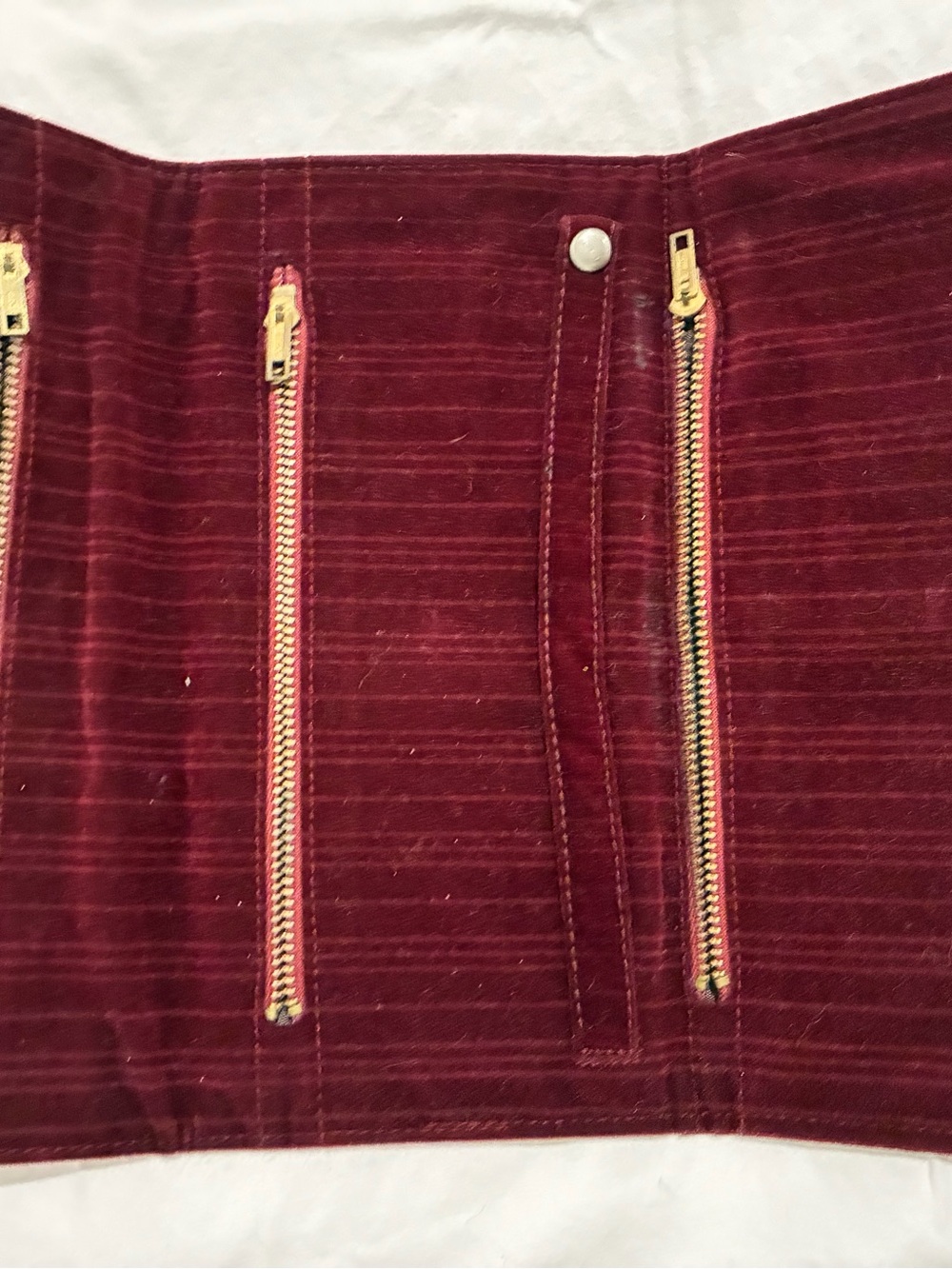 Rare Vintage Lancetti Italy Wine Red Velvet Gold Horsebit Evening Bag Clutch - Picture 8 of 11